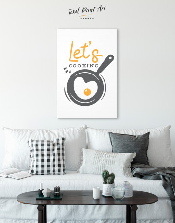 Lets Cooking Canvas Wall Art - image 3