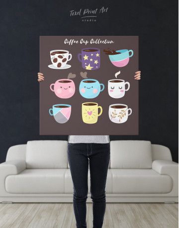 Coffee Cup Collection Canvas Wall Art - image 2