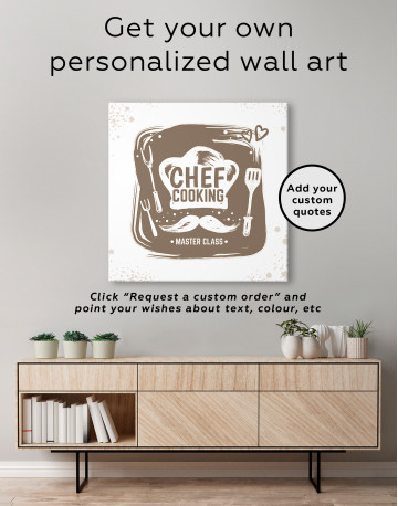 Chef Cooking Master Class Canvas Wall Art - image 3