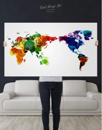 Unique World Map Canvas Wall Art - image 2