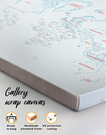 Map of the World Canvas Wall Art - image 5