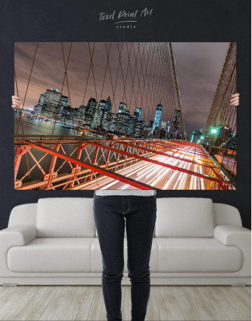 New York Brooklyn Bridge Canvas Wall Art - image 5