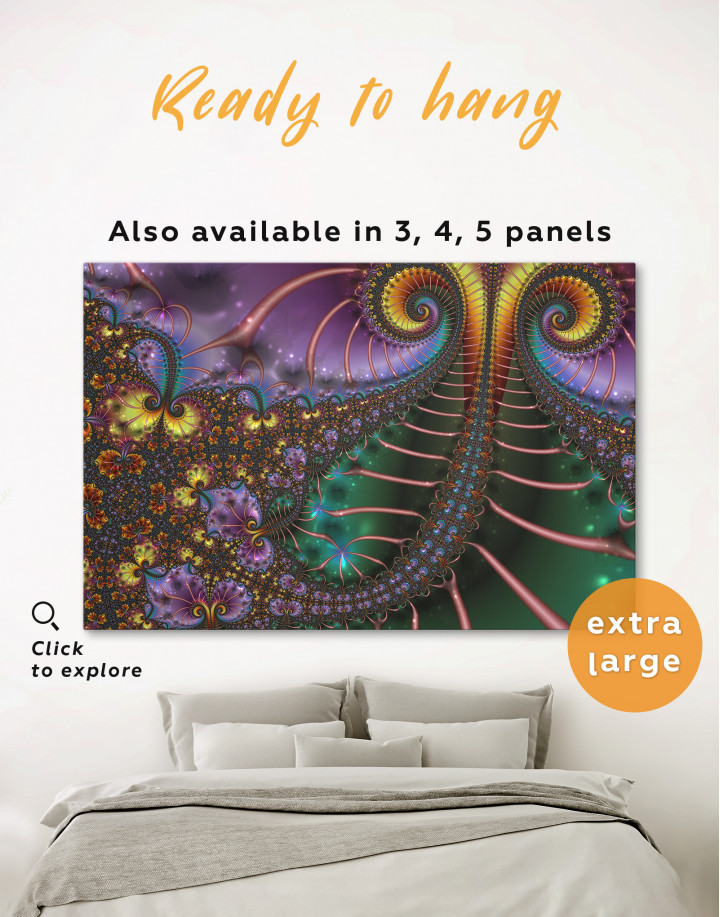 Trippy Abstract Canvas Wall Art