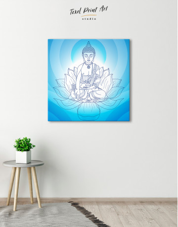 Buddha Yoga Canvas Wall Art - image 1