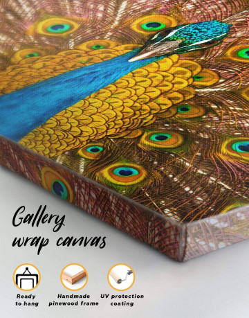 Gold Peacock Canvas Wall Art - image 4