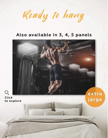 Working Out Man Canvas Wall Art