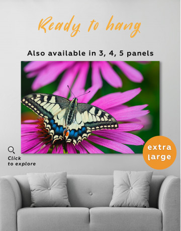 Old World Swallowtail Butterfly Canvas Wall Art - image 2