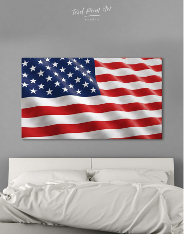 National Flag of the USA Canvas Wall Art - image 1