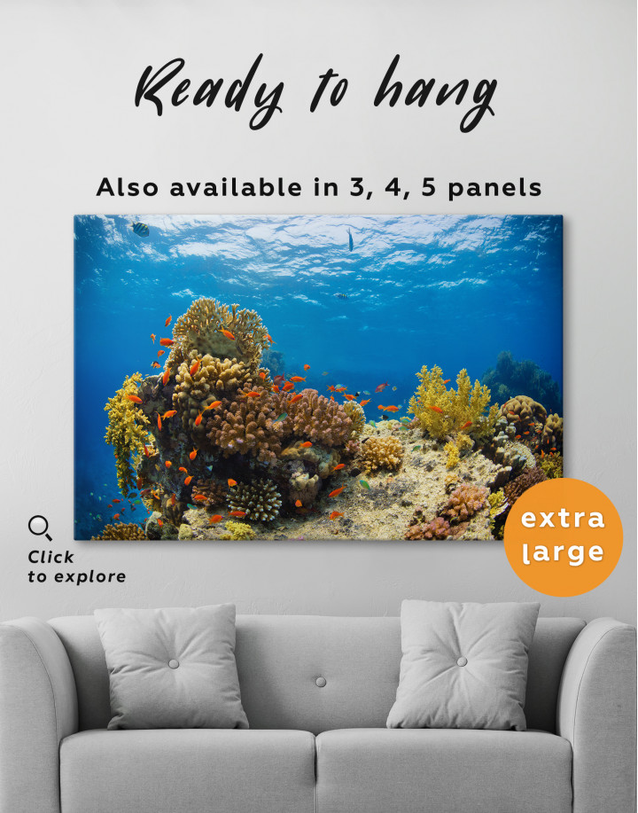 Underwater Coral Canvas Wall Art