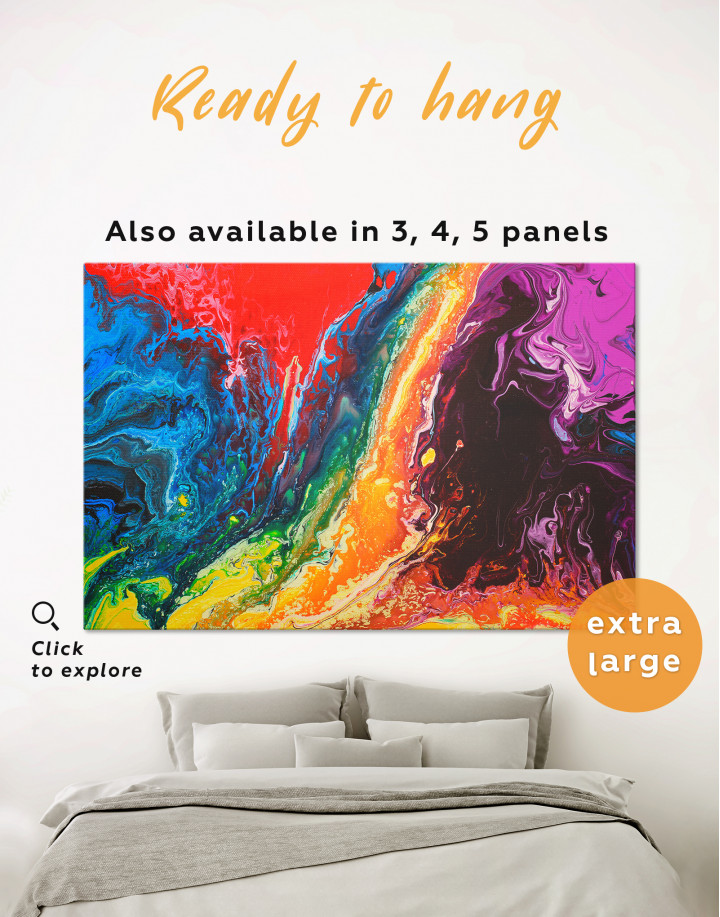 Colorful Abstract Canvas Wall Art