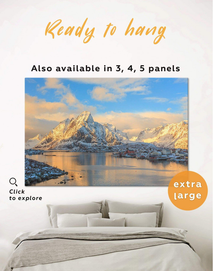 Snowy Mountains Canvas Wall Art