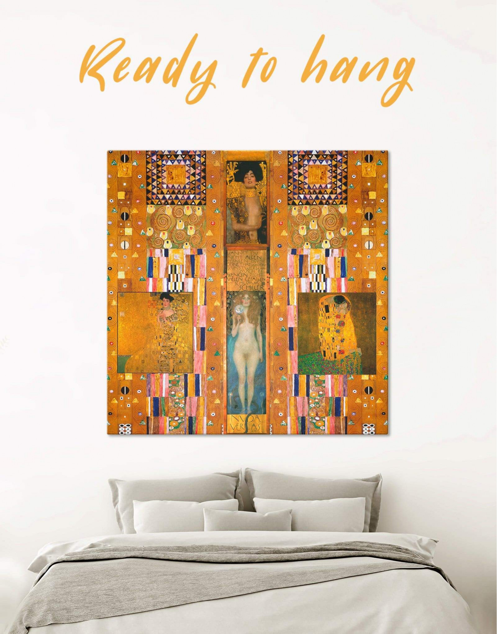 12 by 18 ArtWall Gustav Klimts Angel Brides Appeelz Removable Graphic Wall Art 
