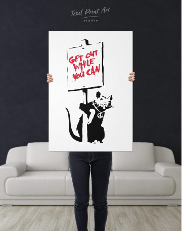Get Out While You Can Canvas Wall Art - image 2