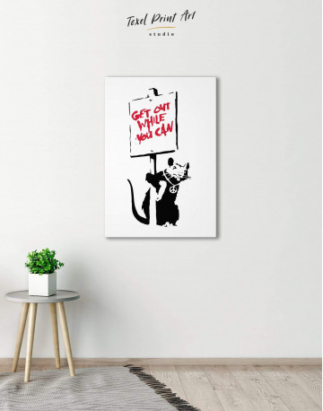 Get Out While You Can Canvas Wall Art - image 1