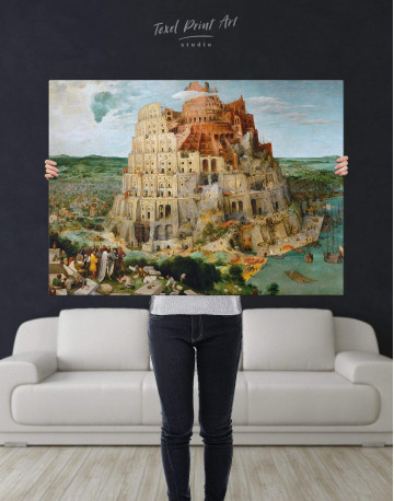 The Tower of Babel by Bruegel Canvas Wall Art - image 2