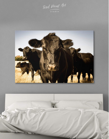 Cows Animal Canvas Wall Art - image 1