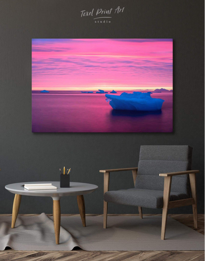 Ice on Water Canvas Wall Art