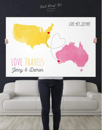 Love Travels Canvas Wall Art - image 2
