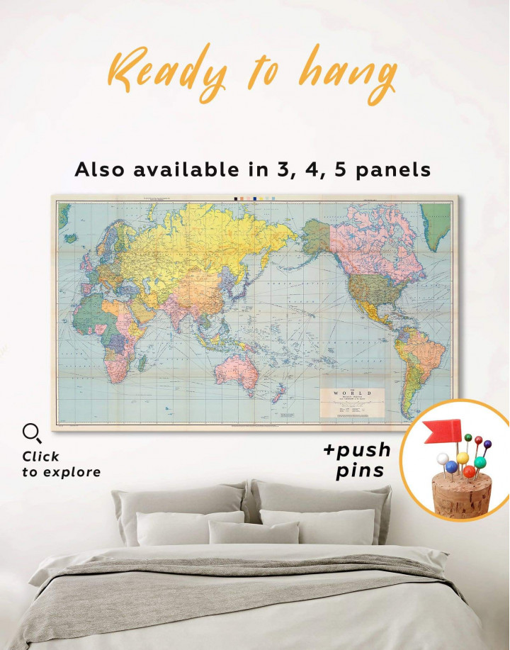 Map Push Pins, Shipped Worldwide