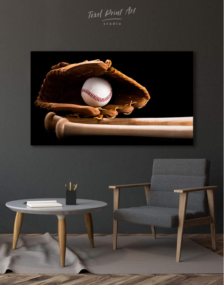 Baseball Bats Canvas Wall Art