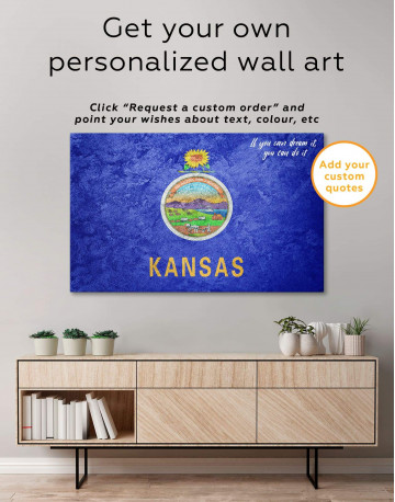 Kansas Flag Canvas Wall Art - image 5