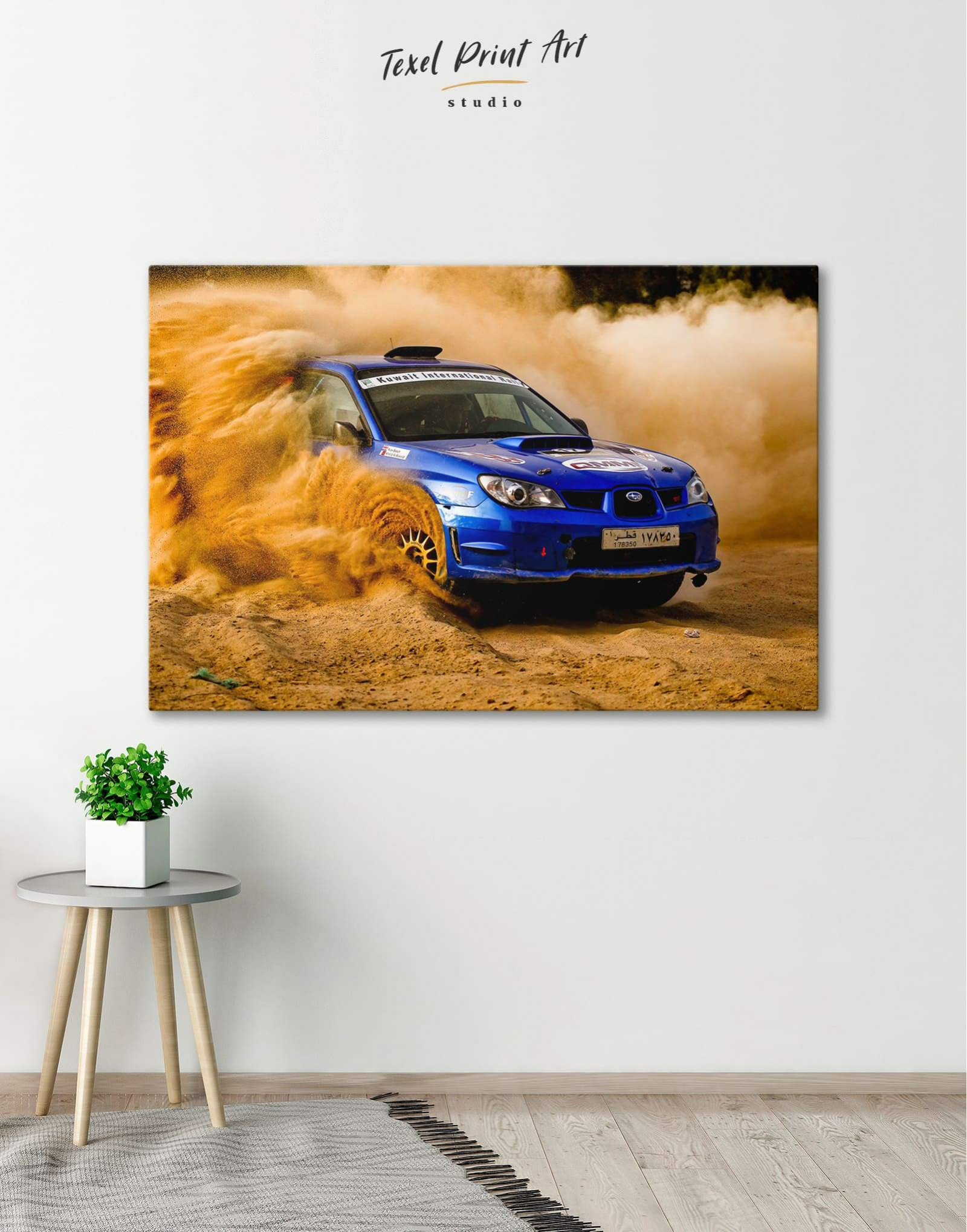 Subaru WRC McRae 555 Classic Car Framed Canvas Photo Wall Art Picture Home Decor 