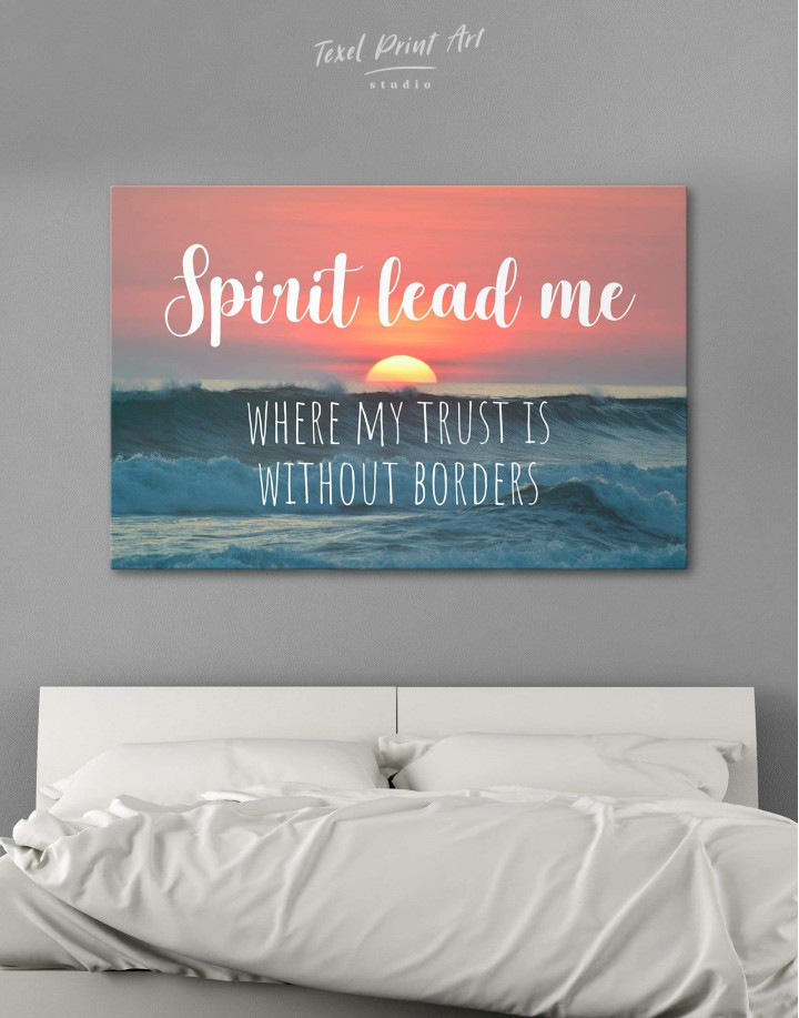 Ocean Spirit Lead Me Where My Trust Is Without Borders Canvas Wall Art
