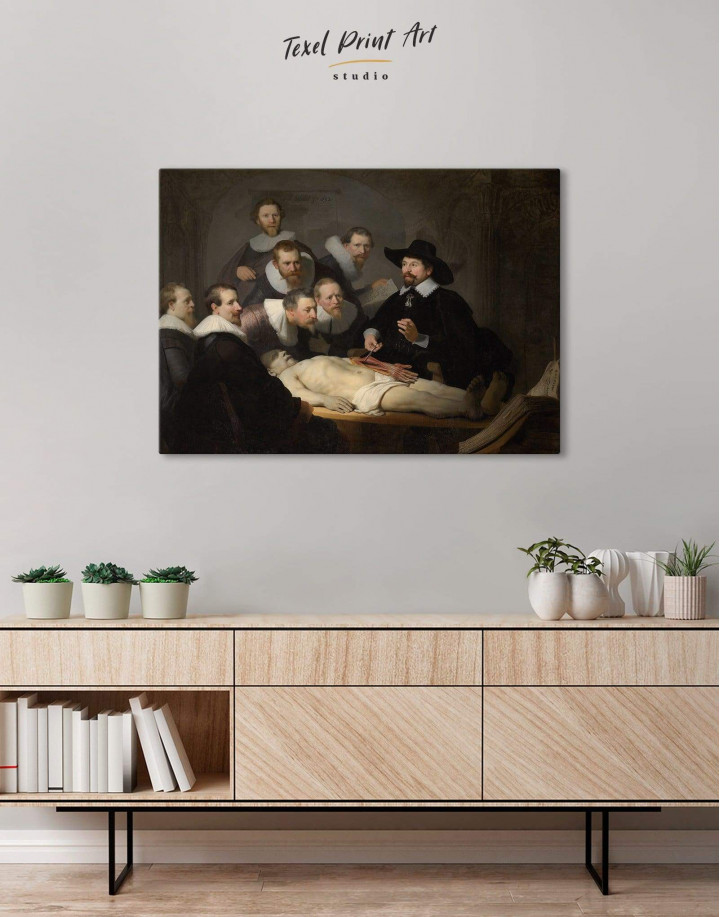 The Anatomy Lesson of Dr. Nicolaes Tulp Canvas Wall Art