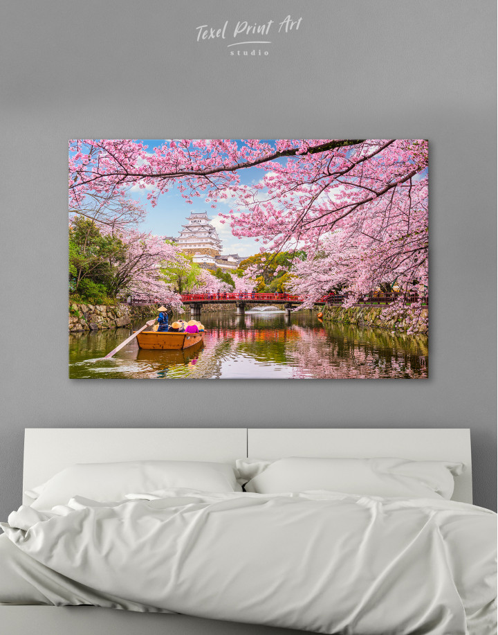 Japan Temple Landscape View Canvas Wall Art