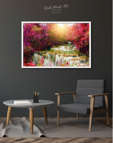 Framed Huai Mae Khamin Waterfall Canvas Wall Art