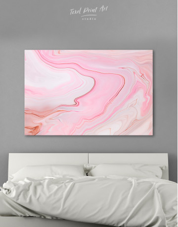 Pink Abstract Painting Canvas Wall Art