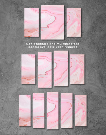 Pink Abstract Painting Canvas Wall Art - image 6