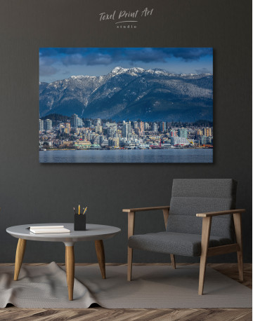 Vancouver North Shore Mountains Canvas Wall Art - image 4