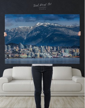 Vancouver North Shore Mountains Canvas Wall Art - image 1