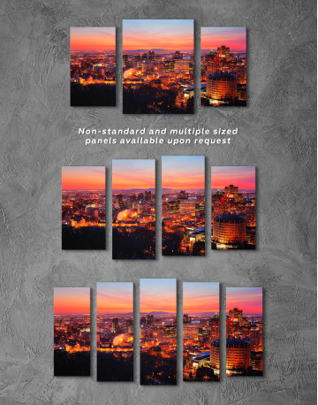 Sunset Cityscape View Canvas Wall Art - image 5