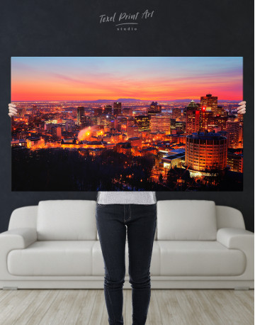 Sunset Cityscape View Canvas Wall Art - image 8