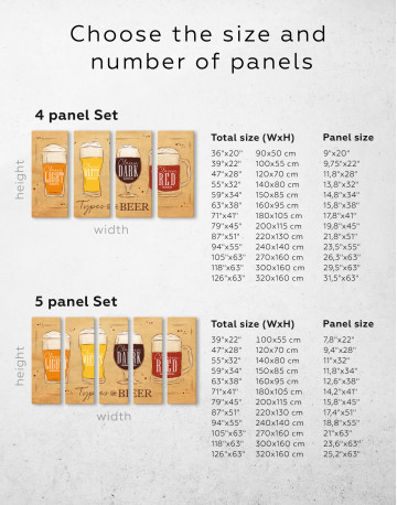 Types of Beer Canvas Wall Art - image 5