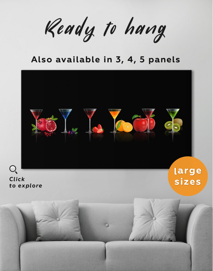 Cocktail Glass Canvas Wall Art