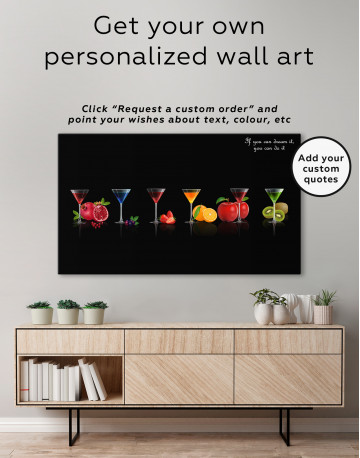 Cocktail Glass Canvas Wall Art - image 2