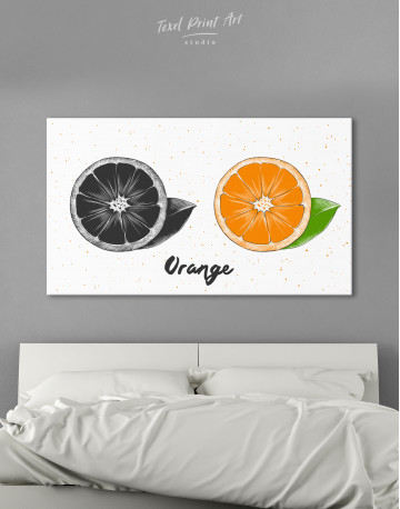Citrus Orange Canvas Wall Art