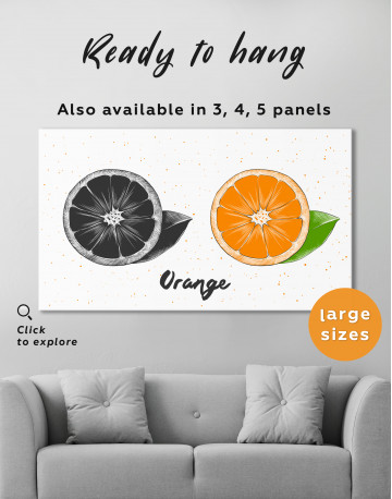 Citrus Orange Canvas Wall Art - image 3