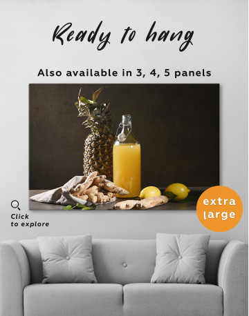 Pineapple Ginger Juice Canvas Wall Art - image 2