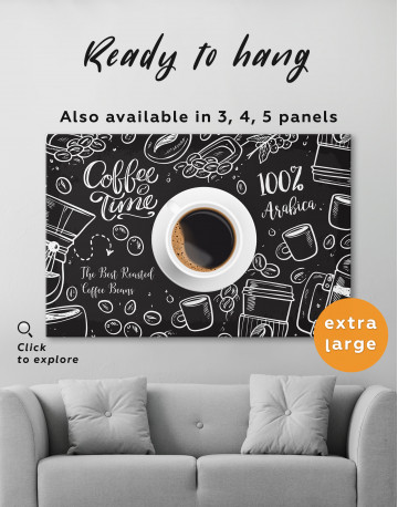 Coffee Time with Arabica Canvas Wall Art - image 3