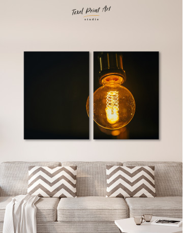 Tungsten Light Bulb Lamp Canvas Wall Art - image 10