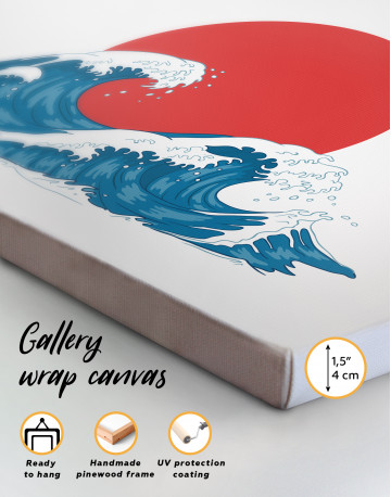 Japanese Waves Canvas Wall Art - image 4