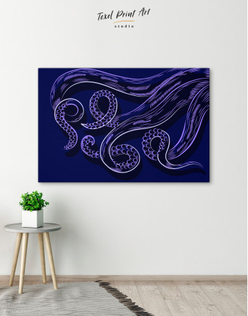 Abstract Octopus Tentacles Canvas Wall Art - image 2