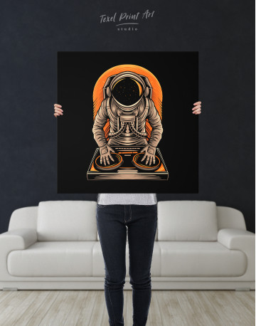 Astronaut Music Dj Canvas Wall Art - image 2
