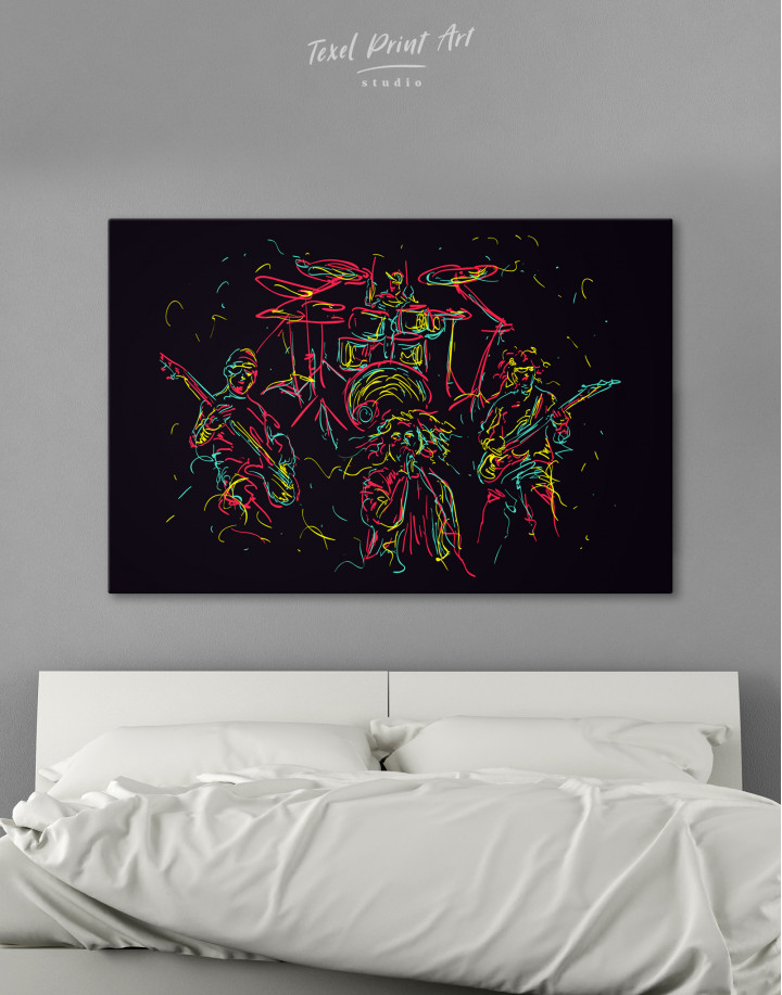 Abstract Music Band Canvas Wall Art