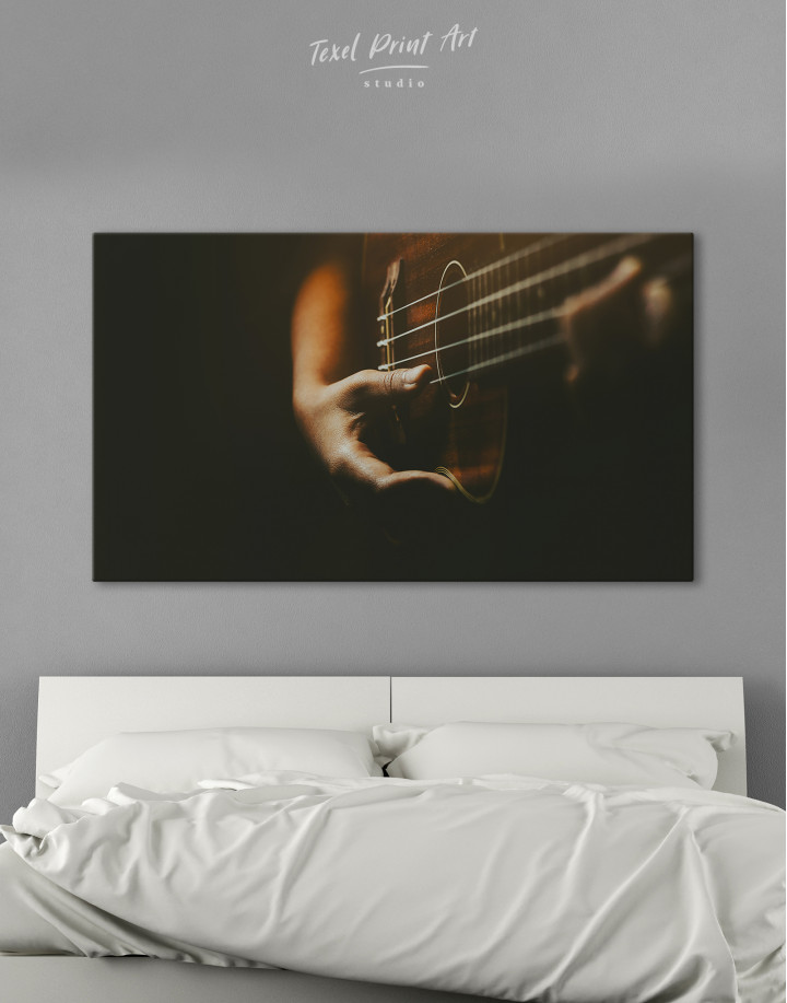 Acoustic Guitar Canvas Wall Art
