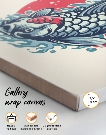 Japanese Carp Painting Canvas Wall Art - image 5